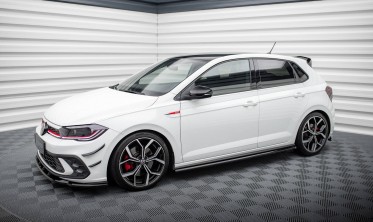 Бокові тюнінг накладки (лістви) під пороги Volkswagen Polo GTI Mk6 рестайл фото