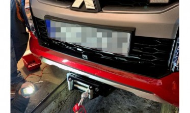 Пластина для установки (крепление) лебедки Mitsubishi L200 / Fiat Fullback (2015-...) фото