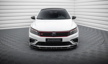 Тюнинговая накладка (диффузор) на передний бампер Volkswagen Passat GT B8 рестайл USA вар. 1 фото