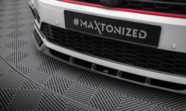 Тюнинговая накладка (диффузор) на передний бампер Volkswagen Passat GT B8 рестайл USA вар. 1 фото