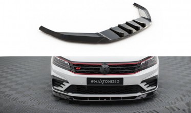 Нижняя накладка (юбка) на передний бампер VW Passat GT B8 рестайл USA вар. 2 фото