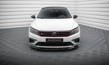 Нижня накладка (губа) на передній бампер VW Passat GT B8 рестайл USA вар. 2 фото