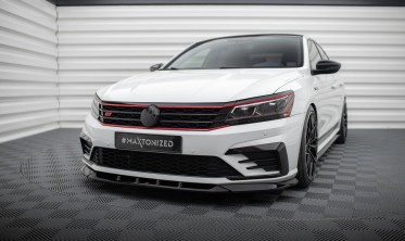 Нижня накладка (губа) на передній бампер VW Passat GT B8 рестайл USA вар. 2 фото