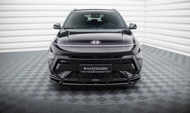 Нижня накладка (губа) на передній бампер Hyundai Kona N-Line Mk2 фото