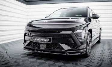 Нижня накладка (губа) на передній бампер Hyundai Kona N-Line Mk2 фото