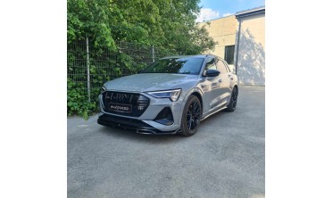 Тюнінгова накладка (губа) на передній бампер Audi e-Tron S-Line фото