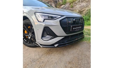 Тюнінгова накладка (губа) на передній бампер Audi e-Tron S-Line фото