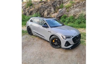 Тюнінгові накладки (лістви) на бокові пороги Audi e-Tron S-Line фото