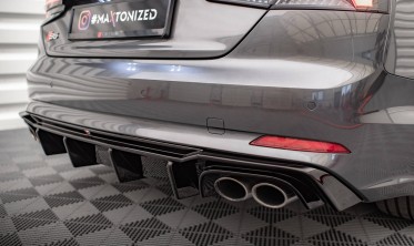 Центральный диффузор заднего бампера Audi S5 F5 Coupe / Sportback фото