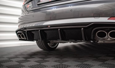 Центральный диффузор заднего бампера Audi S5 F5 Coupe / Sportback фото