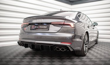 Центральный диффузор заднего бампера Audi S5 F5 Coupe / Sportback фото