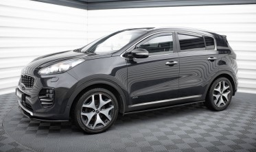 Тюнинг накладки под пороги Kia Sportage mk4 версия GT-Line фото