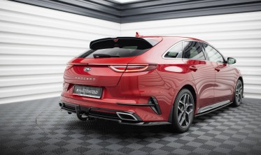 Тюнинговый диффузор (накладка) на задний бампер Kia ProCeed GT-Line Mk1 фото