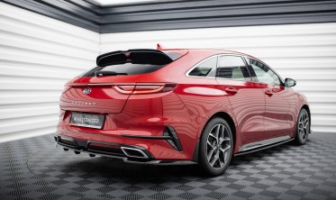 Тюнинговый диффузор (накладка) на задний бампер Kia ProCeed GT-Line Mk1 фото