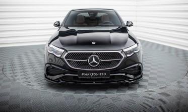 Тюнінгова накладка (губа) на передній бампер Mercedes-Benz E AMG-Line W214 фото
