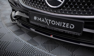 Тюнінгова накладка (губа) на передній бампер Mercedes-Benz E AMG-Line W214 фото