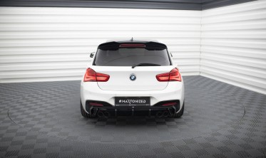 Диффузор (накладка) на задний бампер BMW 1 M-Pack / M140i F20 под двойные насадки фото