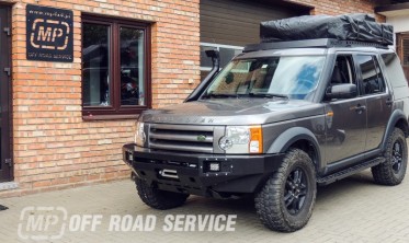 Силовий передній бампер HD4 із кріпленням лебідки Land Rover Discovery 4 (2010-2016) фото