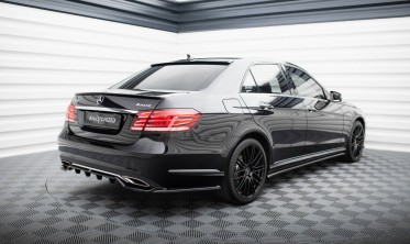 Тюнинг диффузор на задний бампер Mercedes-Benz E W212 рестайл 2012-2016 фото