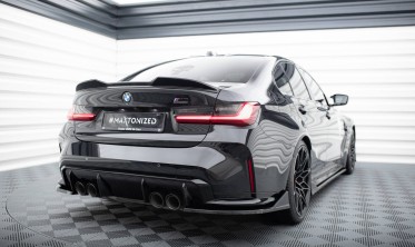 Боковые элероны на задний бампер BMW M3 G80 CSL стиль вар. 4 фото