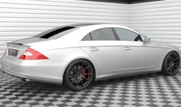 Тюнинговые боковые накладки на задний бампер Mercedes-Benz CLS C219 фото