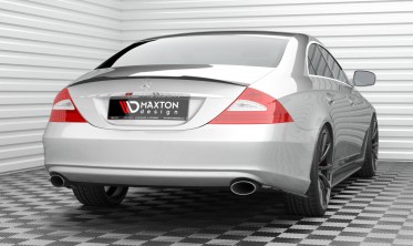 Тюнинговые боковые накладки на задний бампер Mercedes-Benz CLS C219 фото