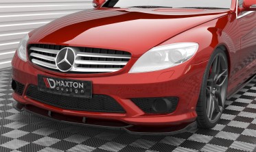 Нижня тюнінг накладка (дифузор) на передній бампер Mercedes CL 63 AMG C216 вар. 2 фото