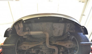 Тюнінгова нижня накладка (дифузор) на задній бампер Audi TT 8J фото
