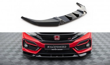 Тюнінгова накладка (губа) на передній бампер Honda Civic SI Mk10 фото
