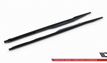 Нижние тюнинг накладки (листвы) под боковые пороги Honda Civic SI Mk10 фото
