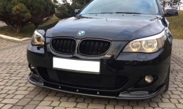 Дифузор під передній бампер BMW E60 М-пакет з перемичками фото