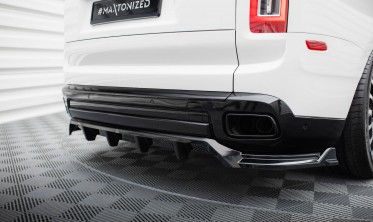Тюнинговый диффузор (накладка) на задний бампер Rolls Royce Cullinan фото