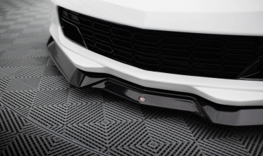 Тюнинговая нижняя накладка на передний бампер Chevrolet Corvette C7 вер. 2 фото