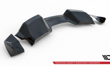 Центральний дифузор + бокові накладки заднього бампера Chevrolet Corvette C7 фото
