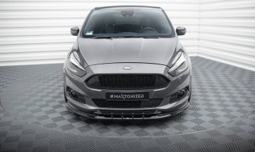 Тюнінгова нижня накладка (губа) на передній бампер Ford S-Max Mk2 ST-Line фото