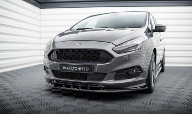 Тюнінгова нижня накладка (губа) на передній бампер Ford S-Max Mk2 ST-Line фото