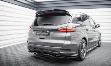 Тюнінговий дифузор (накладка) на задній бампер Ford S-Max Mk2 ST-Line фото
