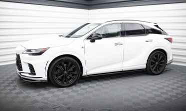 Бокові тюнінг накладки (лістви) на пороги Lexus RX Mk5 F-Sport фото