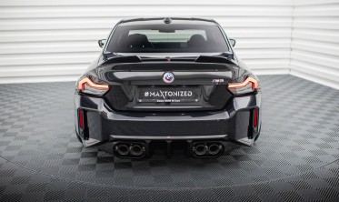 Тюнинговый диффузор (накладка) на задний бампер BMW M2 G87 вар. 2 фото