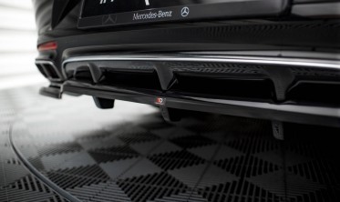 Тюнінговий дифузор на задній бампер Mercedes S Coupe AMG-Line C217 рестайл фото