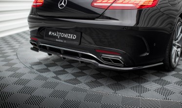 Тюнінговий дифузор на задній бампер Mercedes S Coupe AMG-Line C217 рестайл фото