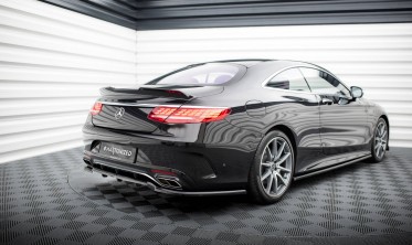 Тюнінговий дифузор на задній бампер Mercedes S Coupe AMG-Line C217 рестайл фото