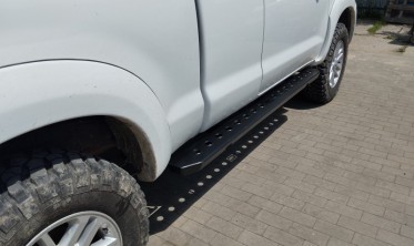 Бокові силові пороги Toyota Hilux Vigo, (2011-2015) 1,5 каб фото