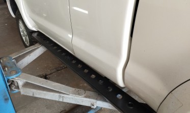 Бокові силові пороги Toyota Hilux Vigo, (2011-2015) 1,5 каб фото