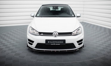Комплект тюнінг накладок на передній бампер Volkswagen Golf R Mk7 фото