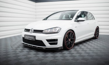 Комплект тюнінг накладок на передній бампер Volkswagen Golf R Mk7 фото
