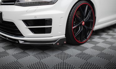 Комплект тюнінг накладок на передній бампер Volkswagen Golf R Mk7 фото