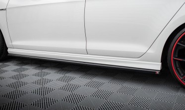 Нижние накладки (диффузоры) на боковые пороги Volkswagen Golf R Mk7 вар. 3 фото