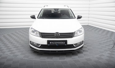 Нижня накладка (дифузор) на передній бампер Volkswagen Passat B7 вар. 2 фото
