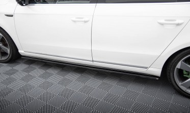 Нижні накладки (лістви) на бокові пороги Volkswagen Passat B7 фото